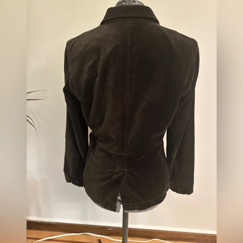 J. Crew Dark Green Y2K Velvet Blazer